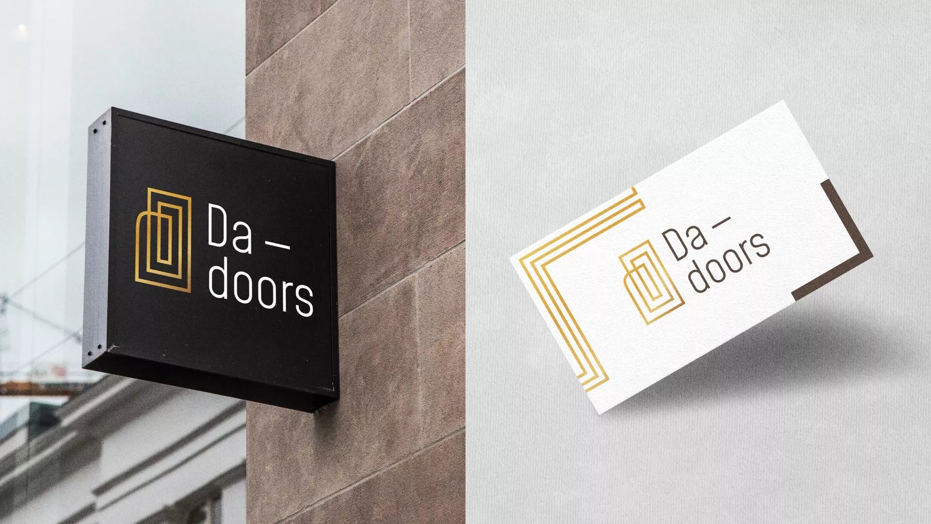 Разработка логотипа для компании «DA-DOORS» в Муроме